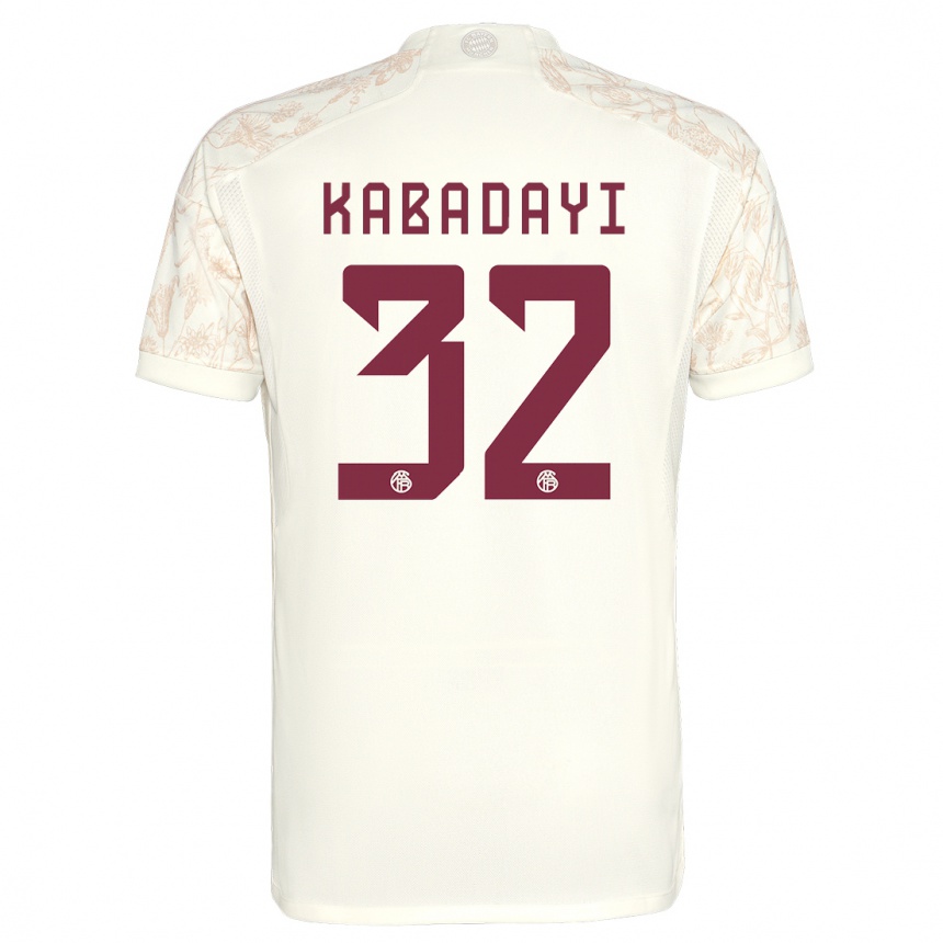 Kids  Yusuf Kabadayi #32 Off White Third Jersey 2023/24 T-Shirt Australia