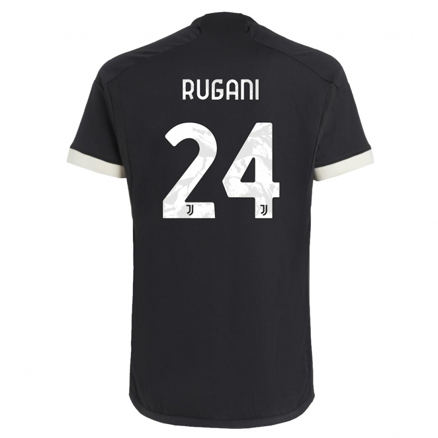 Kids Daniele Rugani #24 Black Third Jersey 2023/24 T-Shirt Australia