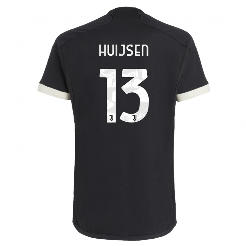 Kids Dean Huijsen #13 Black Third Jersey 2023/24 T-Shirt Australia