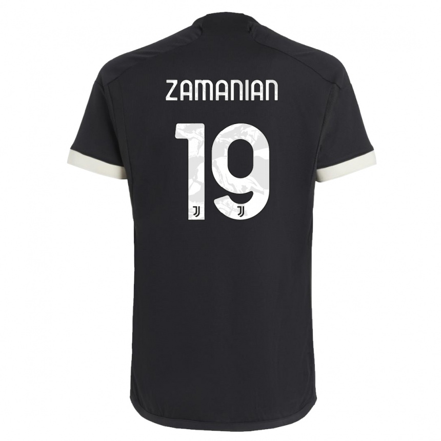 Kids Annahita Zamanian #19 Black Third Jersey 2023/24 T-Shirt Australia