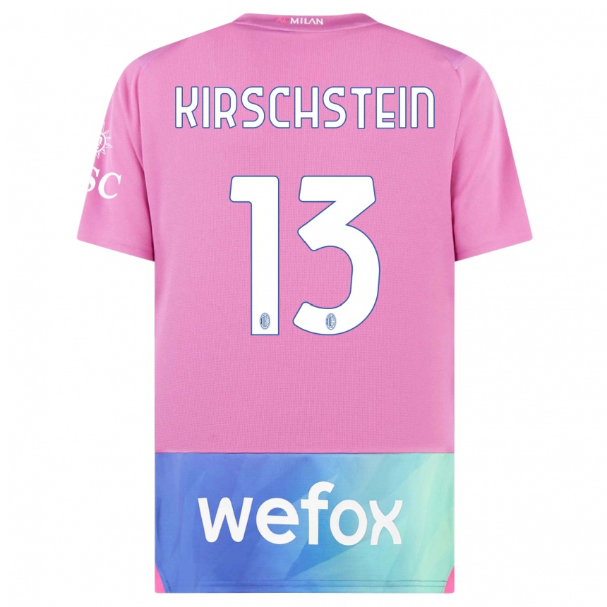 Kids Merle Kirschstein #13 Pink Purple Third Jersey 2023/24 T-Shirt Australia