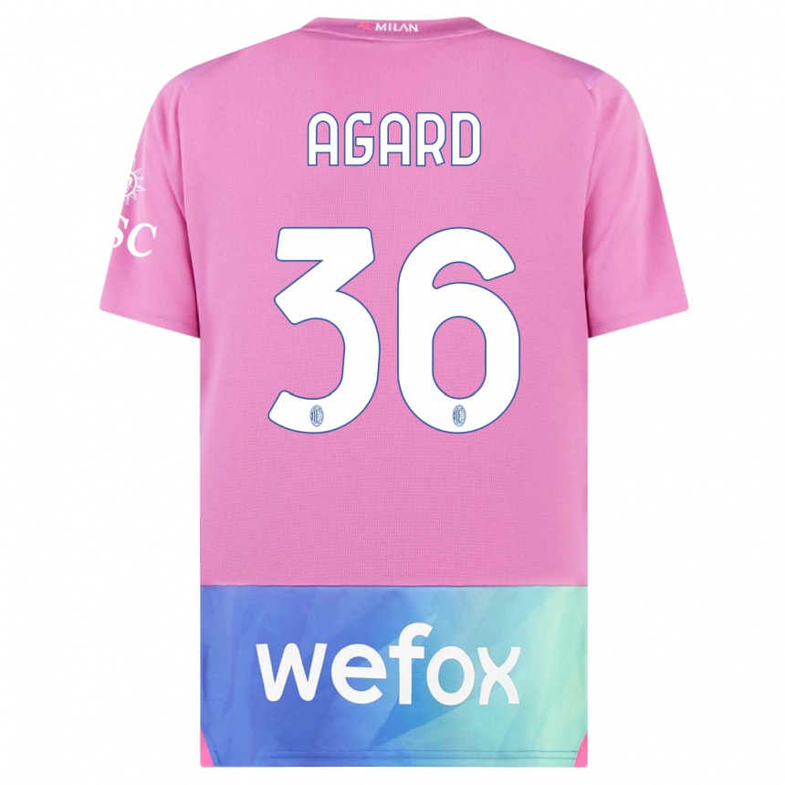 Kids Laura Agard #36 Pink Purple Third Jersey 2023/24 T-Shirt Australia