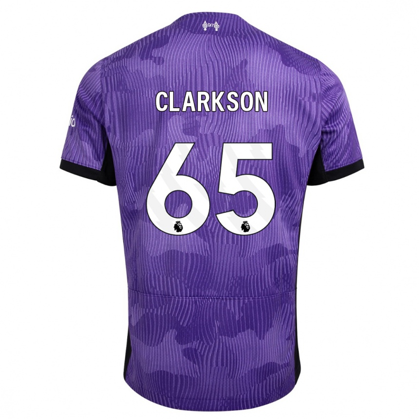 Men  Leighton Clarkson #65 Purple Third Jersey 2023/24 T-Shirt Australia