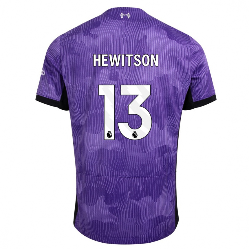 Men  Luke Hewitson #13 Purple Third Jersey 2023/24 T-Shirt Australia