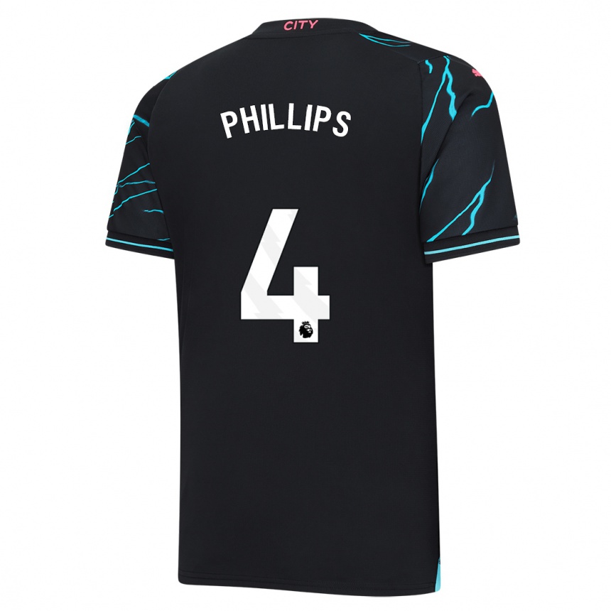 Men  Kalvin Phillips #4 Dark Blue Third Jersey 2023/24 T-Shirt Australia