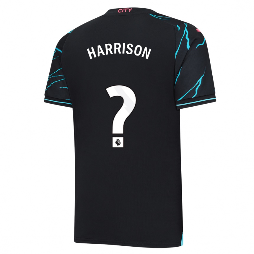 Men  Alfie Harrison #0 Dark Blue Third Jersey 2023/24 T-Shirt Australia