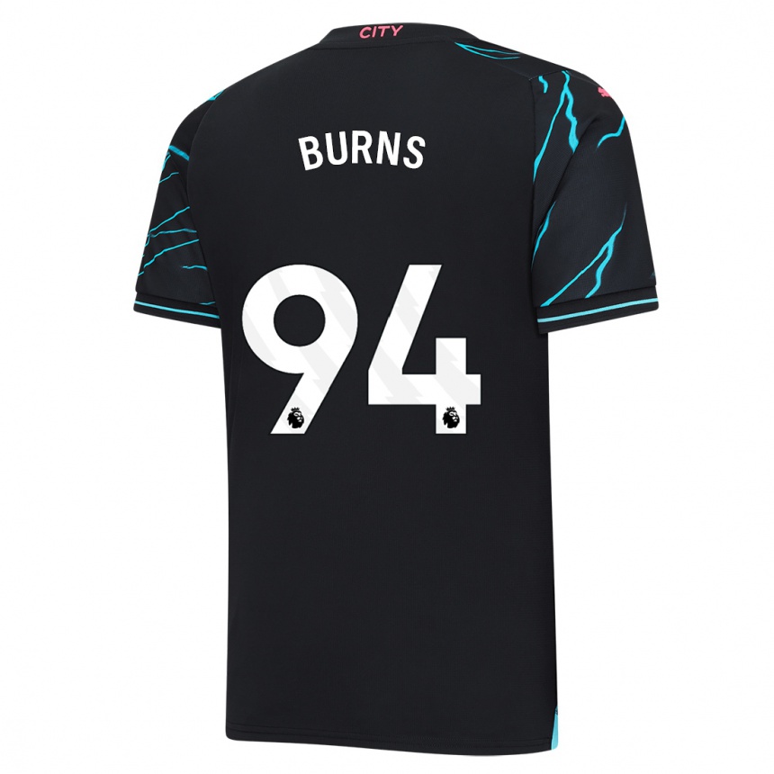 Men  Finley Burns #94 Dark Blue Third Jersey 2023/24 T-Shirt Australia