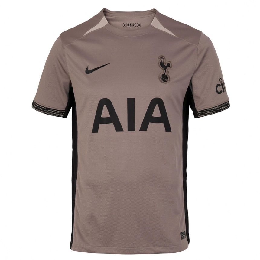 Men  Hugo Lloris #1 Dark Beige Third Jersey 2023/24 T-Shirt Australia