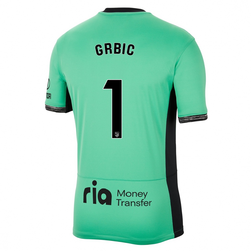 Men  Ivo Grbic #1 Spring Green Third Jersey 2023/24 T-Shirt Australia