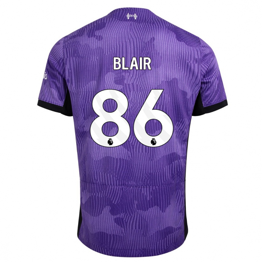 Women  Harvey Blair #86 Purple Third Jersey 2023/24 T-Shirt Australia