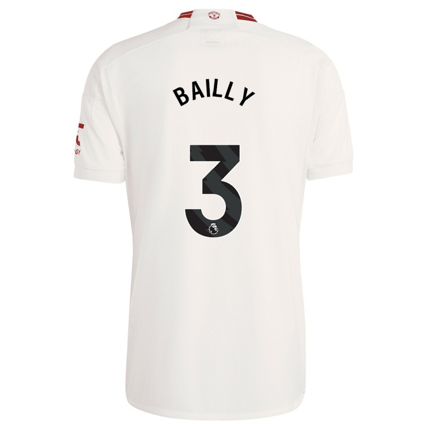 Women  Eric Bailly #3 White Third Jersey 2023/24 T-Shirt Australia