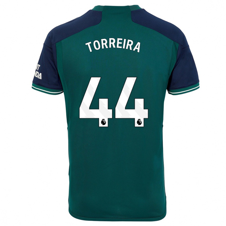 Women  Lucas Torreira #44 Green Third Jersey 2023/24 T-Shirt Australia