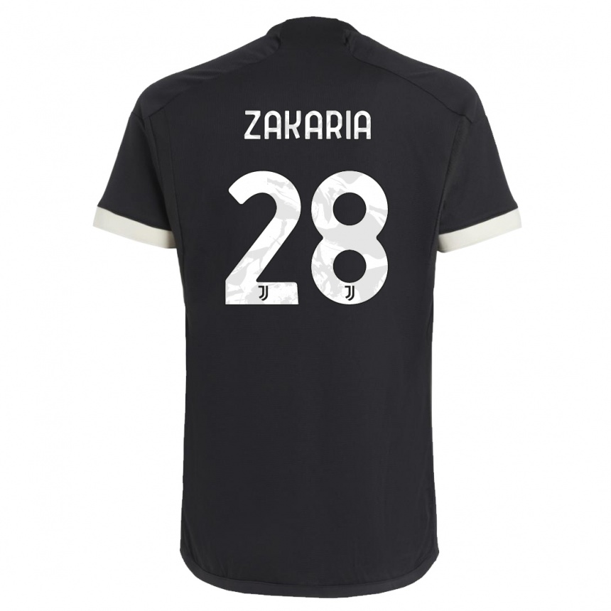 Women  Denis Zakaria #28 Black Third Jersey 2023/24 T-Shirt Australia