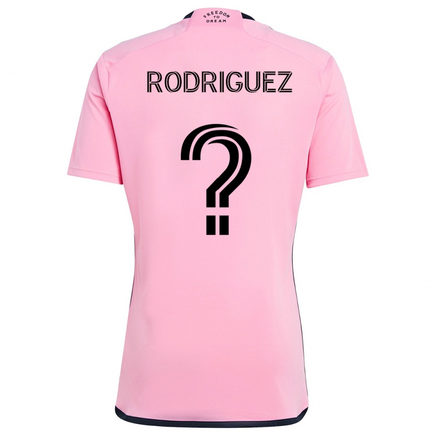 Kids Football Emerson Rodríguez #0 Pink Home Jersey 2024/25 T-Shirt Australia