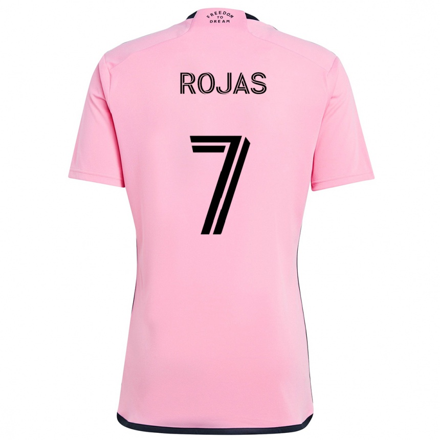 Kids Football Matías Rojas #7 Pink Home Jersey 2024/25 T-Shirt Australia