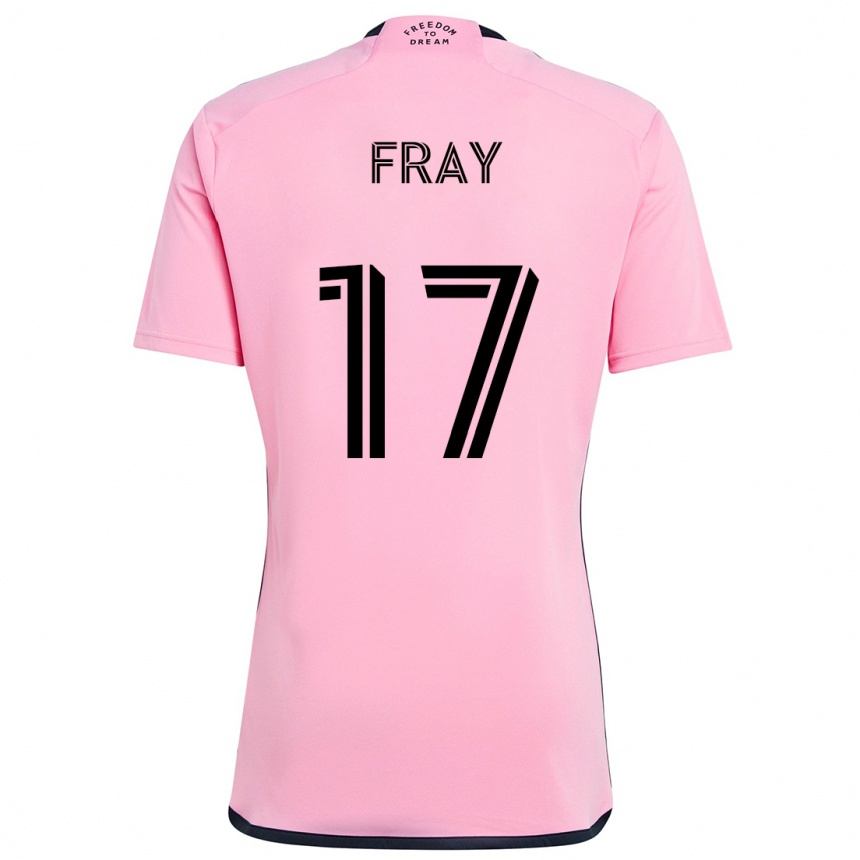 Kids Football Ian Fray #17 Pink Home Jersey 2024/25 T-Shirt Australia