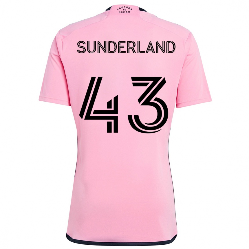 Kids Football Lawson Sunderland #43 Pink Home Jersey 2024/25 T-Shirt Australia