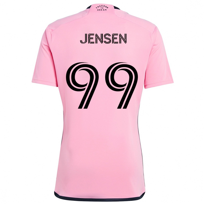 Kids Football Cole Jensen #99 Pink Home Jersey 2024/25 T-Shirt Australia