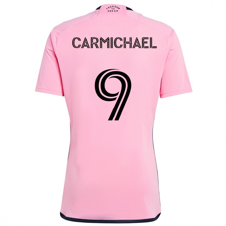 Kids Football Ryan Carmichael #9 Pink Home Jersey 2024/25 T-Shirt Australia