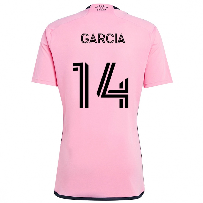 Kids Football Santiago Garcia #14 Pink Home Jersey 2024/25 T-Shirt Australia