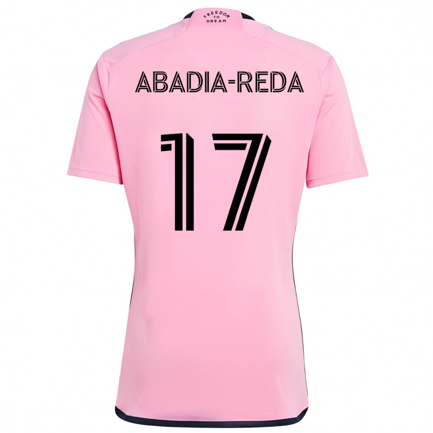 Kids Football Ezequiel Abadia-Reda #17 Pink Home Jersey 2024/25 T-Shirt Australia