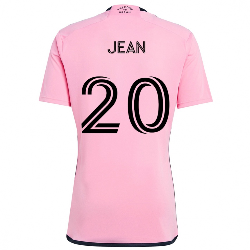 Kids Football Corentin Jean #20 Pink Home Jersey 2024/25 T-Shirt Australia