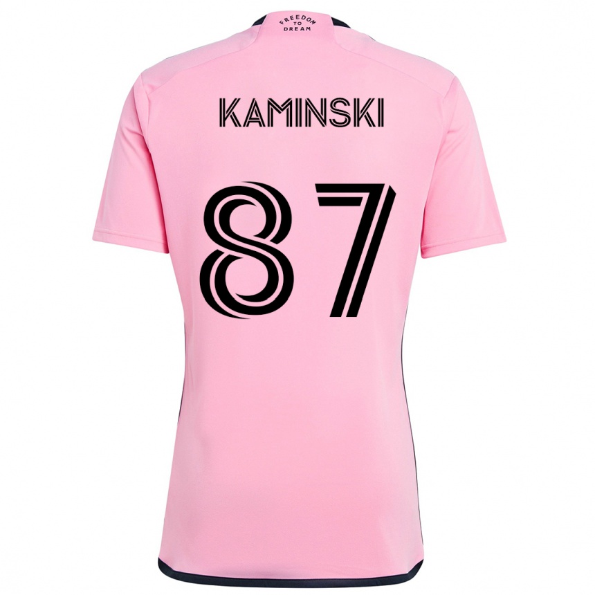 Kids Football Brett Kaminski #87 Pink Home Jersey 2024/25 T-Shirt Australia