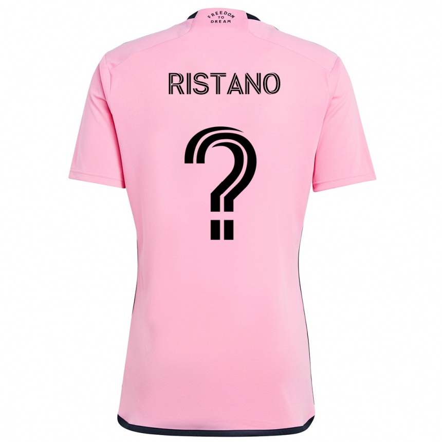 Kids Football Alejo Ristano #0 Pink Home Jersey 2024/25 T-Shirt Australia