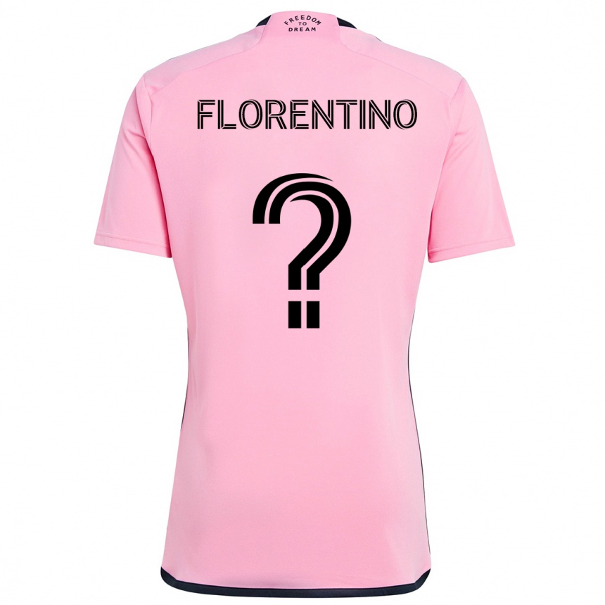 Kids Football Gabriel Florentino #0 Pink Home Jersey 2024/25 T-Shirt Australia