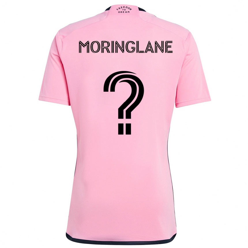 Kids Football Luis Moringlane #0 Pink Home Jersey 2024/25 T-Shirt Australia