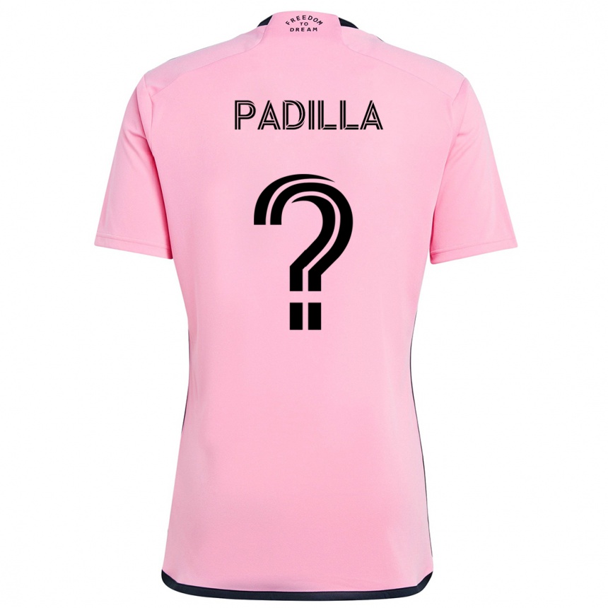 Kids Football Leandro Padilla #0 Pink Home Jersey 2024/25 T-Shirt Australia