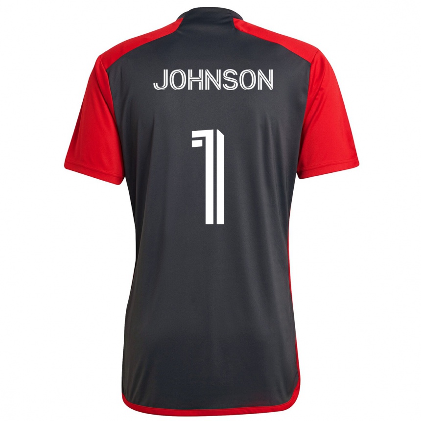 Kids Football Sean Johnson #1 Grayn Red Home Jersey 2024/25 T-Shirt Australia