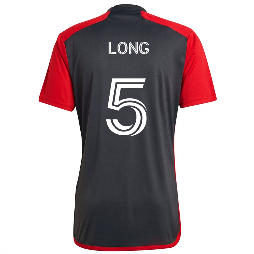 Kids Football Kevin Long #5 Grayn Red Home Jersey 2024/25 T-Shirt Australia