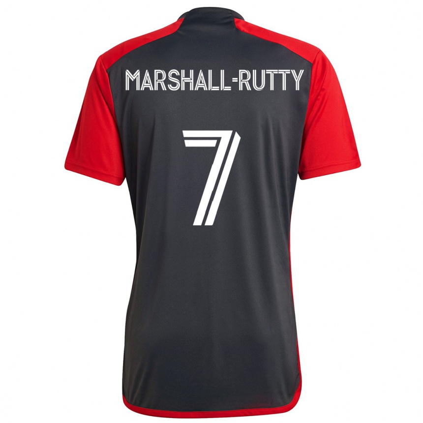 Kids Football Jahkeele Marshall-Rutty #7 Grayn Red Home Jersey 2024/25 T-Shirt Australia