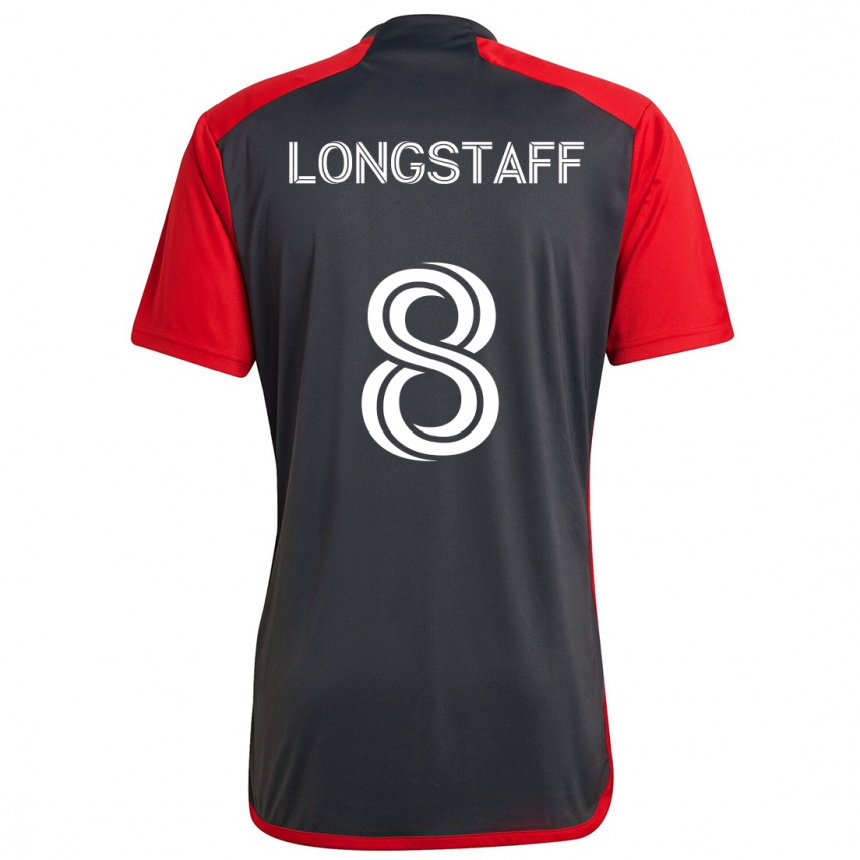 Kids Football Matty Longstaff #8 Grayn Red Home Jersey 2024/25 T-Shirt Australia