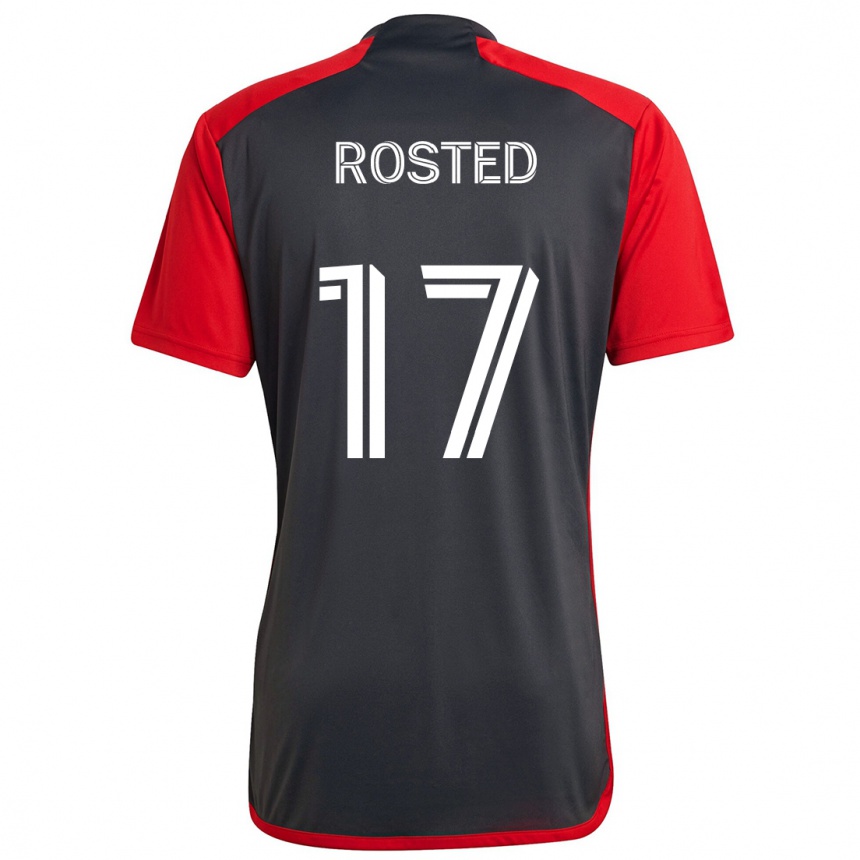 Kids Football Sigurd Rosted #17 Grayn Red Home Jersey 2024/25 T-Shirt Australia