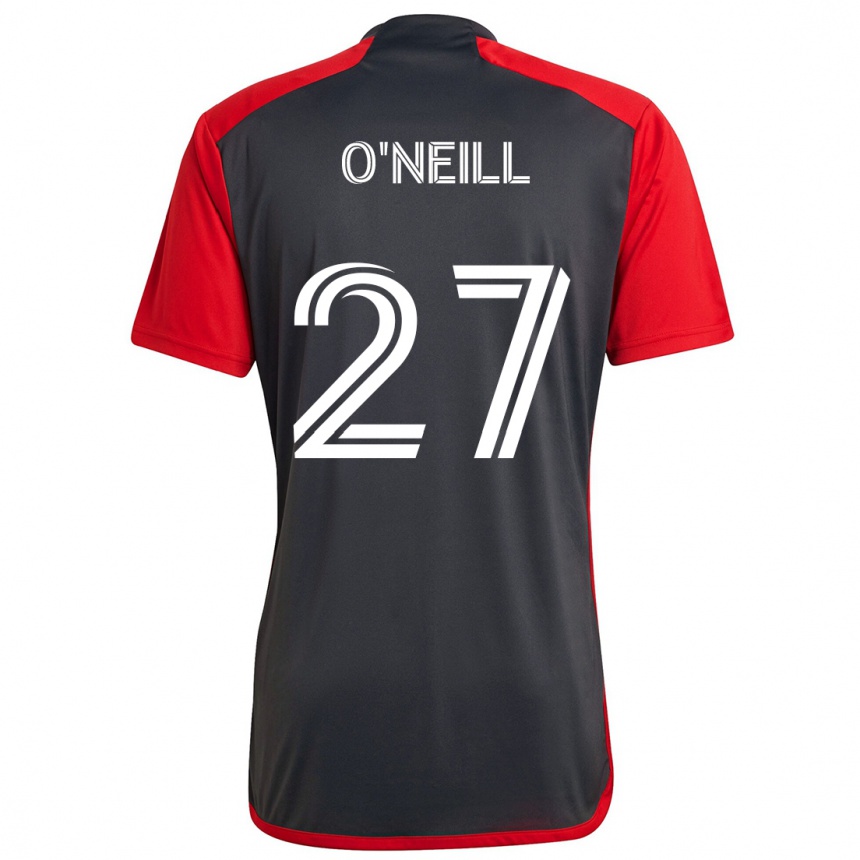 Kids Football Shane O'neill #27 Grayn Red Home Jersey 2024/25 T-Shirt Australia