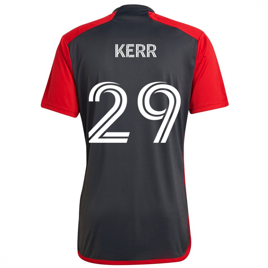 Kids Football Deandre Kerr #29 Grayn Red Home Jersey 2024/25 T-Shirt Australia