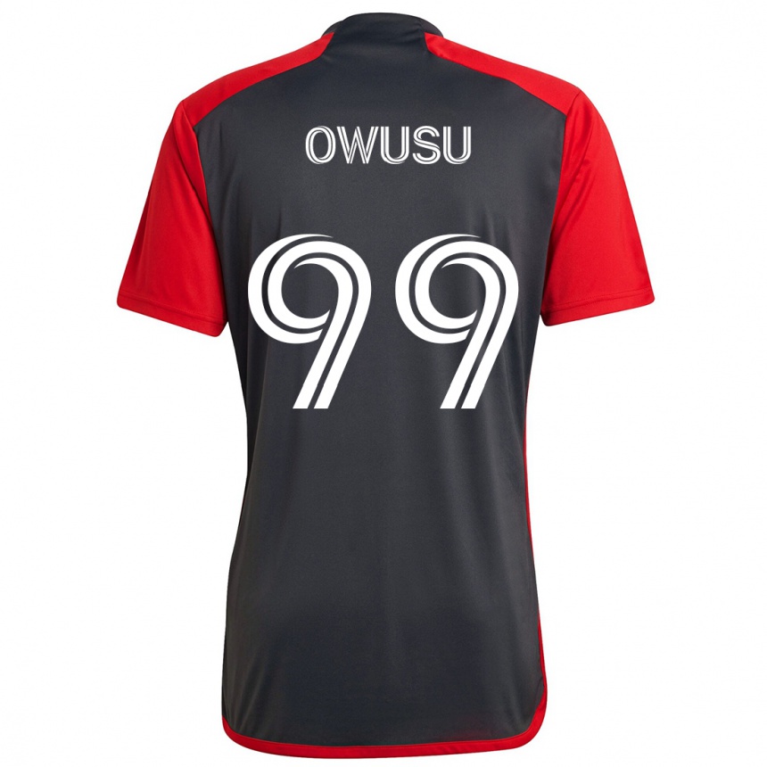 Kids Football Prince Osei Owusu #99 Grayn Red Home Jersey 2024/25 T-Shirt Australia