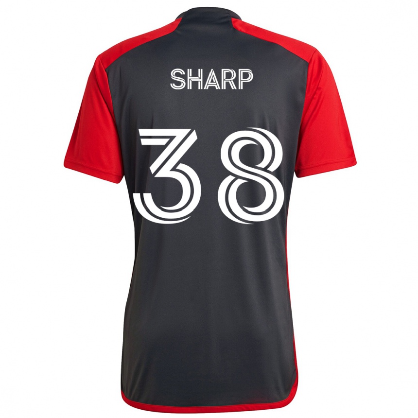 Kids Football Charlie Sharp #38 Grayn Red Home Jersey 2024/25 T-Shirt Australia