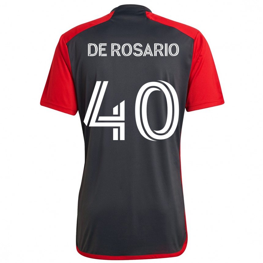 Kids Football Adisa De Rosario #40 Grayn Red Home Jersey 2024/25 T-Shirt Australia