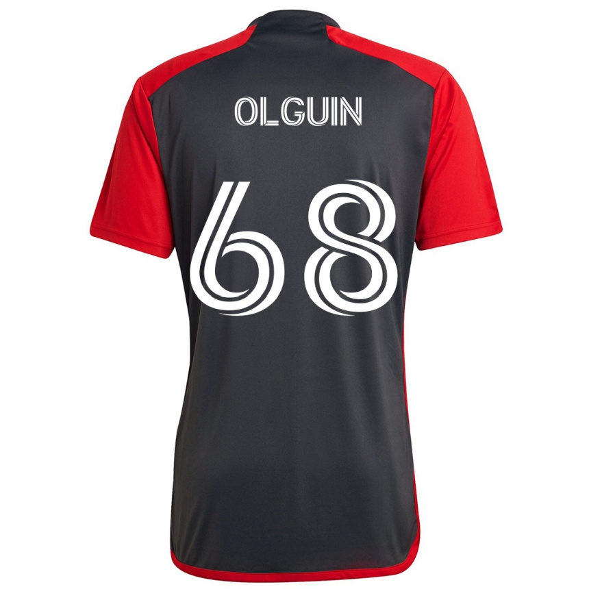 Kids Football Lucas Olguin #68 Grayn Red Home Jersey 2024/25 T-Shirt Australia