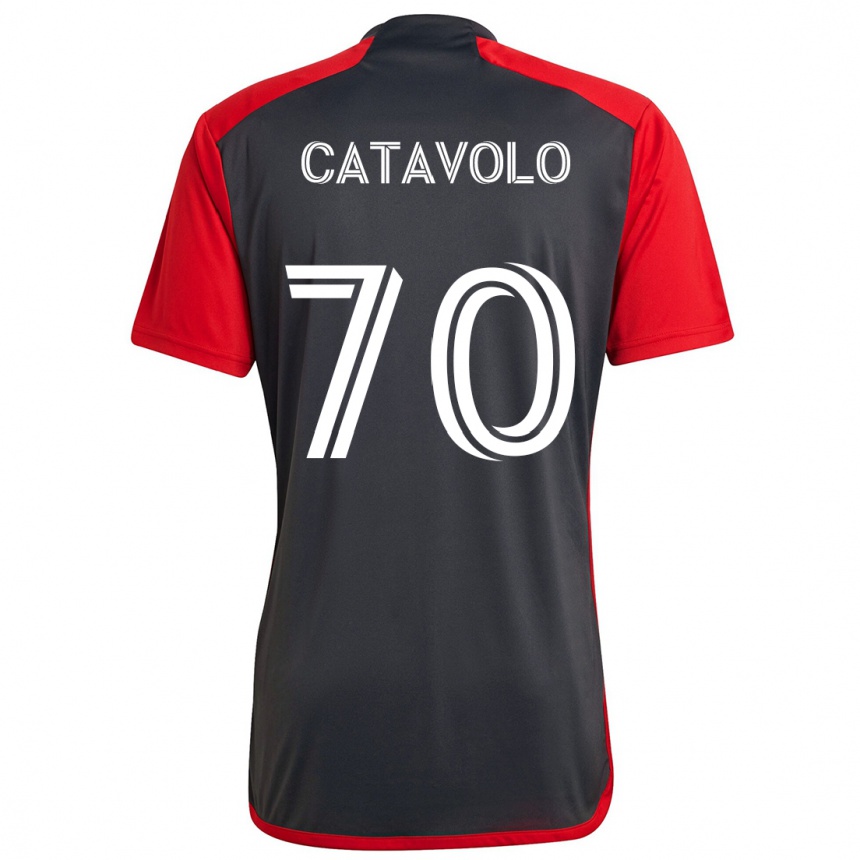 Kids Football Matthew Catavolo #70 Grayn Red Home Jersey 2024/25 T-Shirt Australia