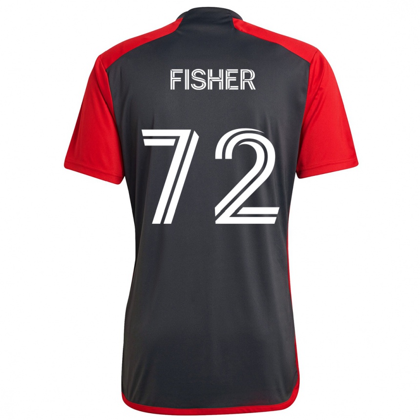 Kids Football Mark Fisher #72 Grayn Red Home Jersey 2024/25 T-Shirt Australia