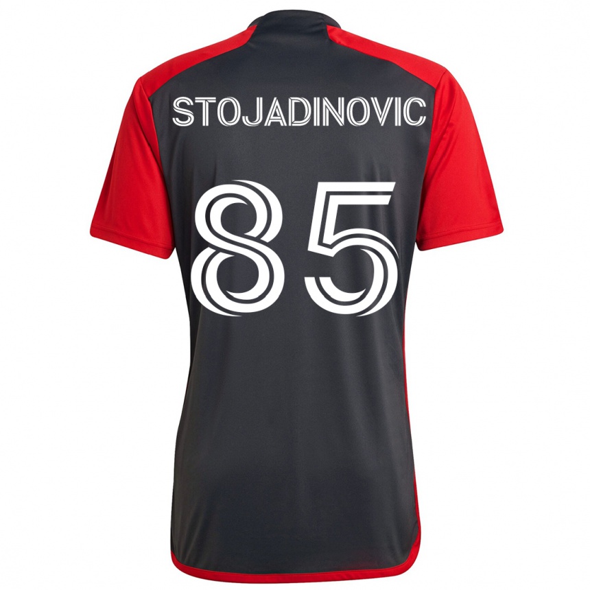 Kids Football Marko Stojadinovic #85 Grayn Red Home Jersey 2024/25 T-Shirt Australia