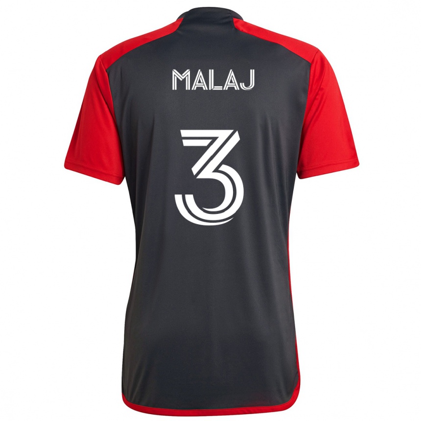 Kids Football Albert Malaj #3 Grayn Red Home Jersey 2024/25 T-Shirt Australia