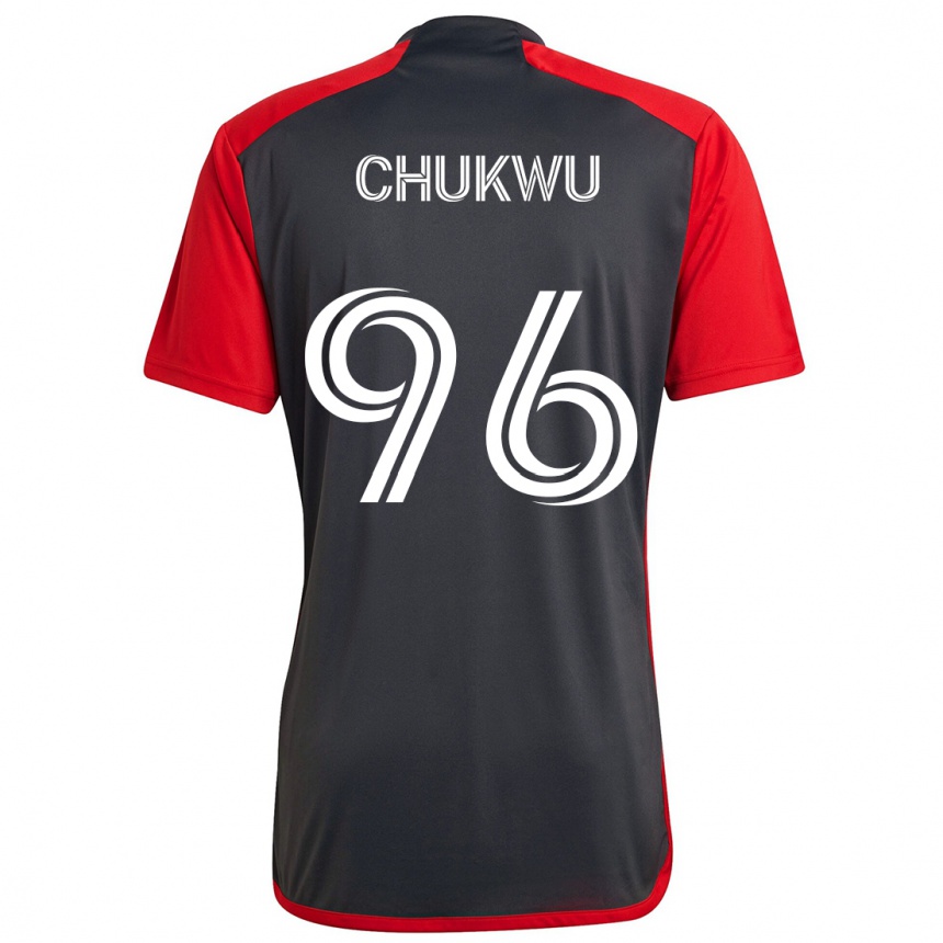 Kids Football Richard Chukwu #96 Grayn Red Home Jersey 2024/25 T-Shirt Australia