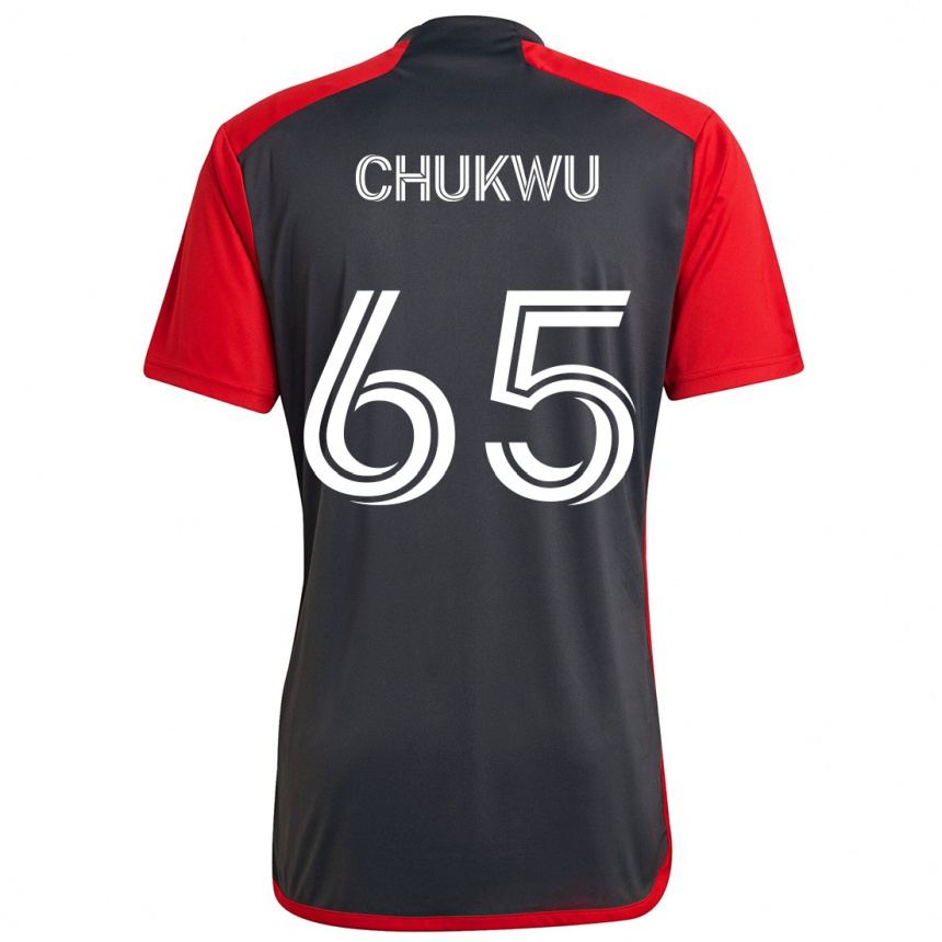 Kids Football Joses Chukwu #65 Grayn Red Home Jersey 2024/25 T-Shirt Australia