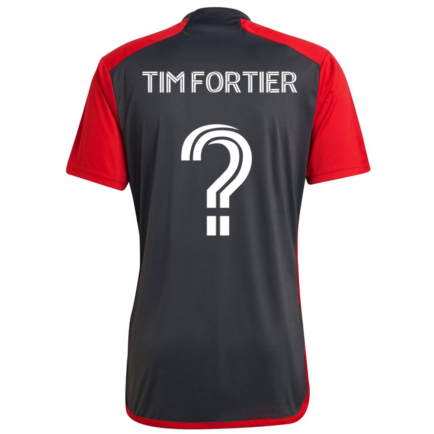 Kids Football Tim Fortier #0 Grayn Red Home Jersey 2024/25 T-Shirt Australia