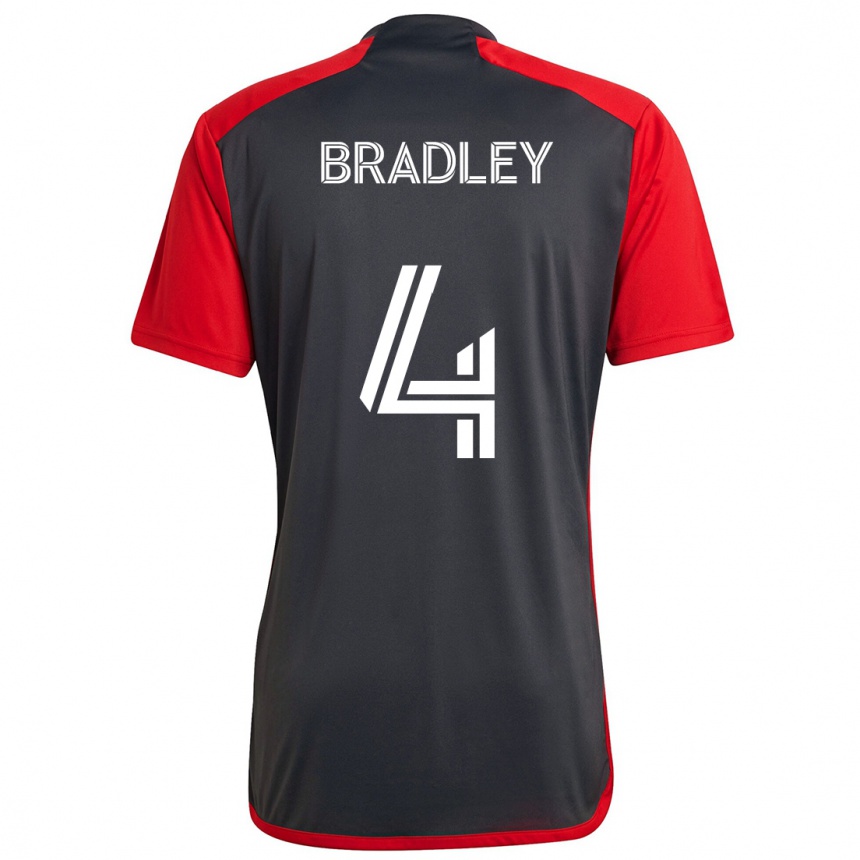 Kids Football Michael Bradley #4 Grayn Red Home Jersey 2024/25 T-Shirt Australia